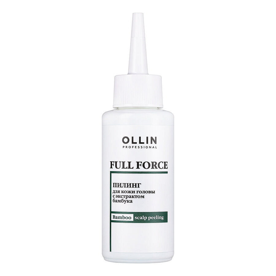 OLLIN, Пилинг Full Force для кожи головы с экстрактом бамбука, 80 мл