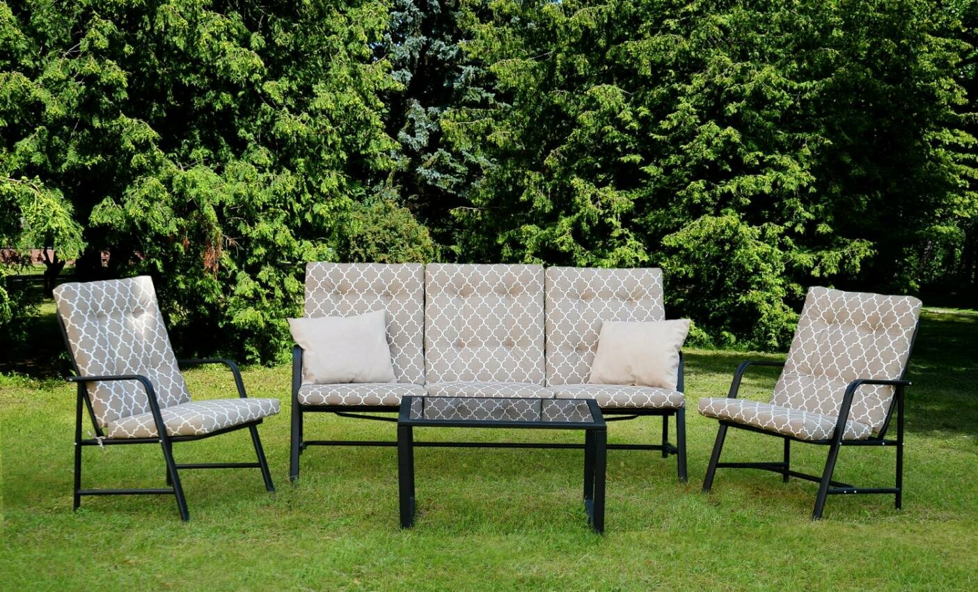 фото Комплект садовой / террасной мебели Глория-2 с1195/125 на 5 персон с обеденным столом