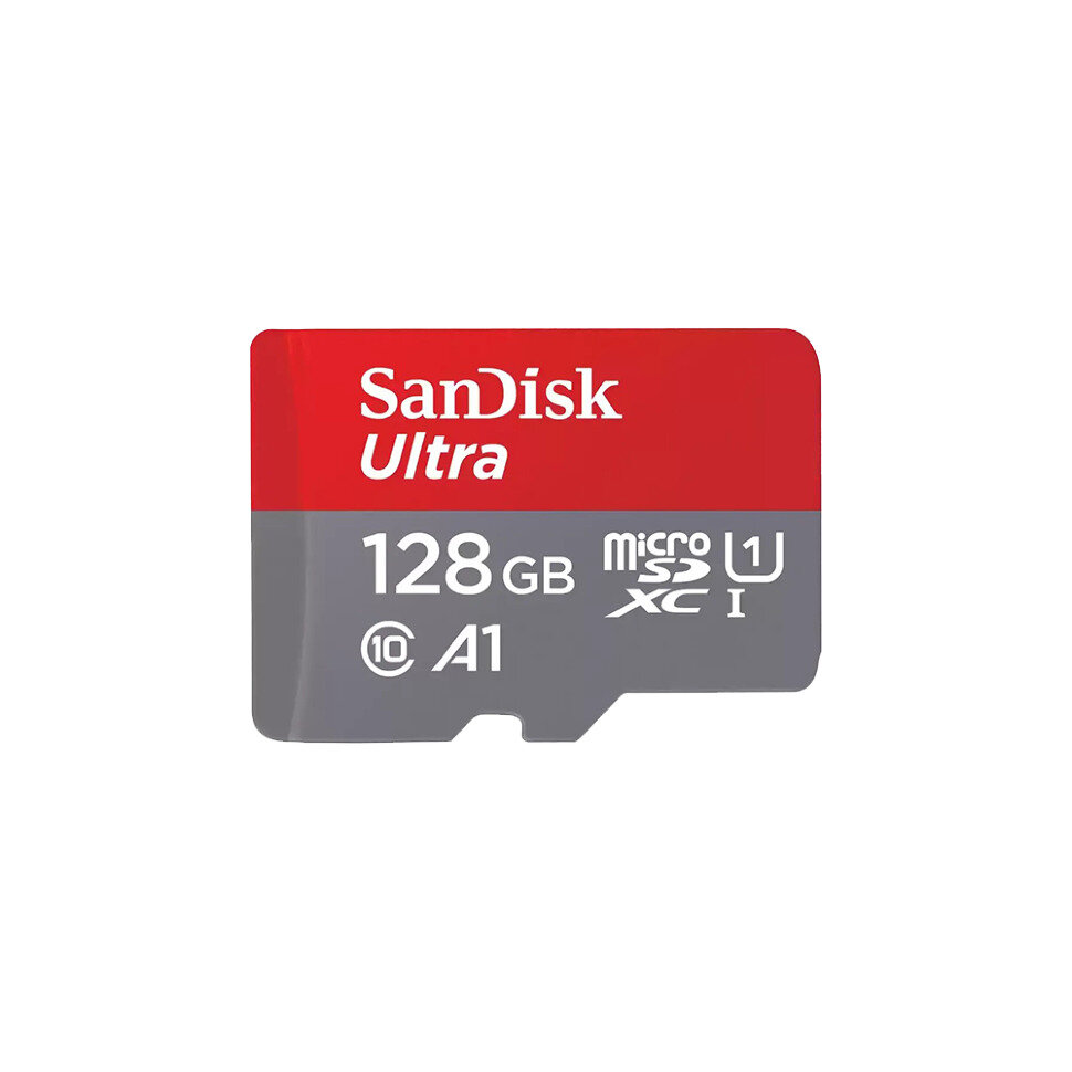 Карта памяти SanDisk Ultra microSDXC 128Gb A1, UHS-I Class 1 (U1) Class 10