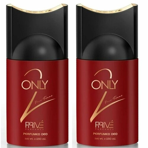 Дезодорант-антиперспирант женский Prive Only 2 Pour Femme, парфюмированный, 250 мл, 2 шт