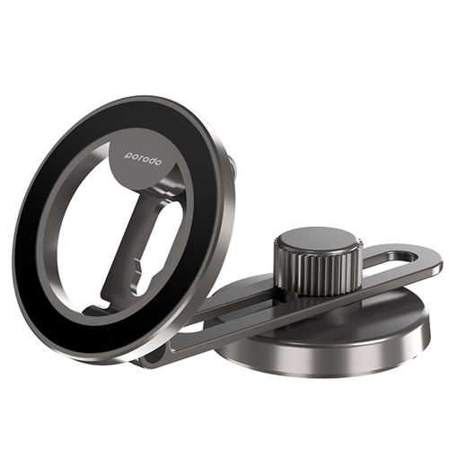 Автомобильный магнитный держатель Porodo Magsafe с двойным складыванием и вращением на 360 PD-MGMDFR-BK черный 1990₽