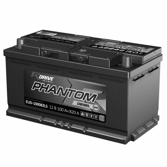 Аккумулятор RDrive PHANTOM DIESEL 100Ач обратная полярность EUD-0100082LB5