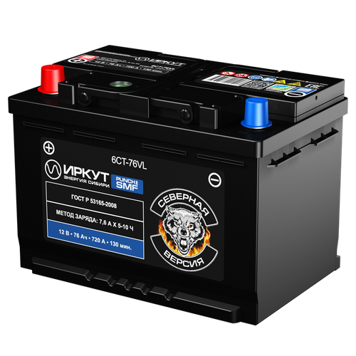 Аккумулятор иркут 76Ач прямая полярность UHD-L3RU
