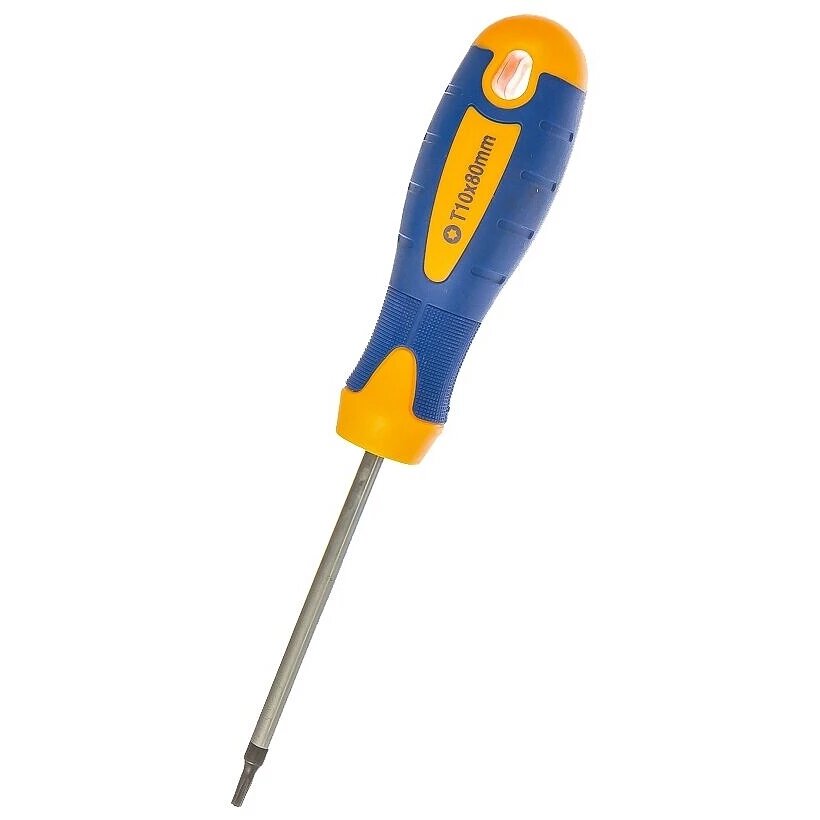 Отвертка torx Kraft KT 700438 Т10 80 мм с отверстием