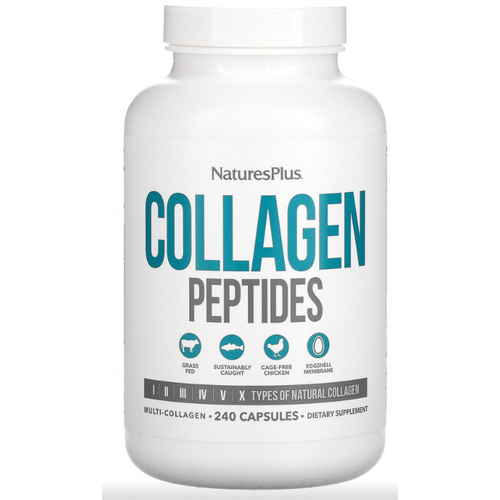 NaturesPlus Collagen Peptides (пептиды коллагена) 240 капсул (NaturePlus)