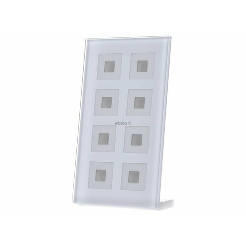 Кнопка RF + стекло 8-кратная Plus с приводом с измерением комнатной температуры, белая, для домаш. – MDT – 4251916148584