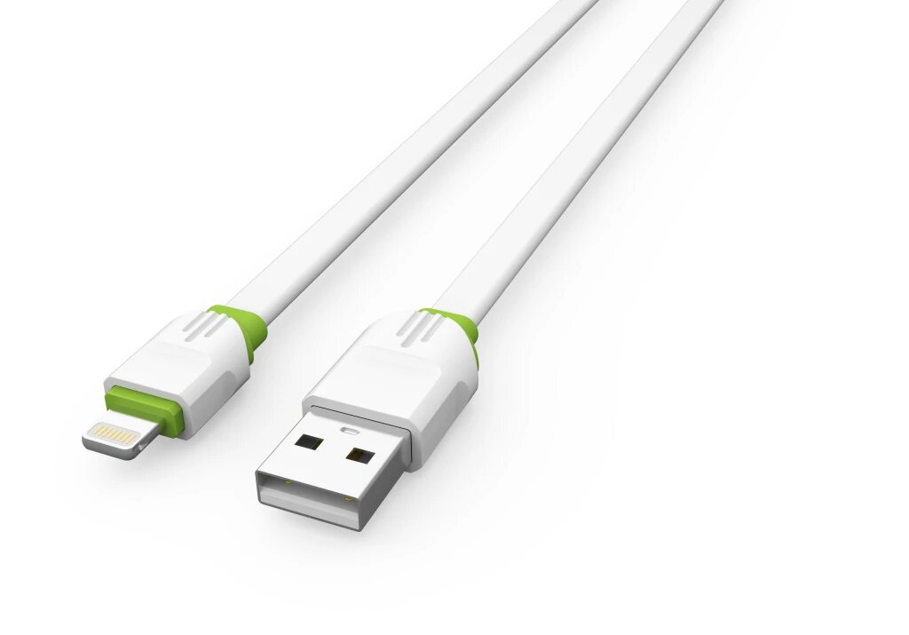 Кабель для телефона "LDNIO" LS34 USB - Lightning (2.4A, медь, белый) 1м