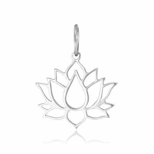 Подвеска Юверос серебро 925 проба родирование размер 13 см серебристыйбелый 402₽