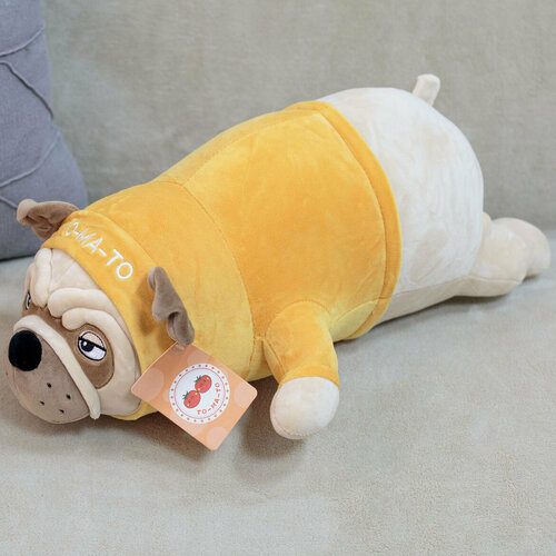 Мягкая игрушка Собака Мопс 45 см в желтой толстовке панда бро в желтой флисовой толстовке 22 33 см 0796231 18