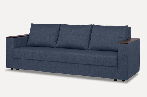 Изображение товара Диван-кровать Hoff Атланта 226х87х79 см, обивка рогожка, цвет синий