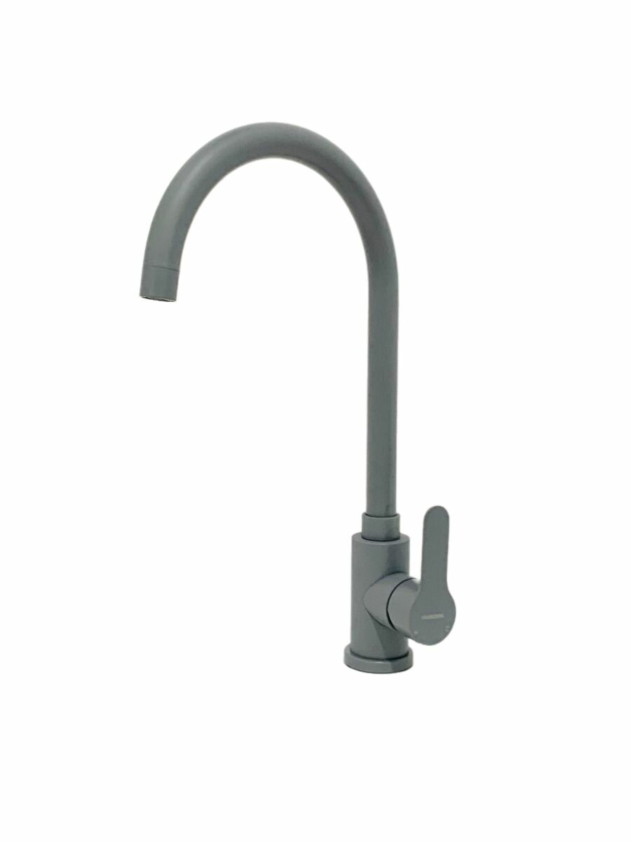 Смеситель для кухни Vaserzberg SUS-2640 Gray, в цвете серый матовый