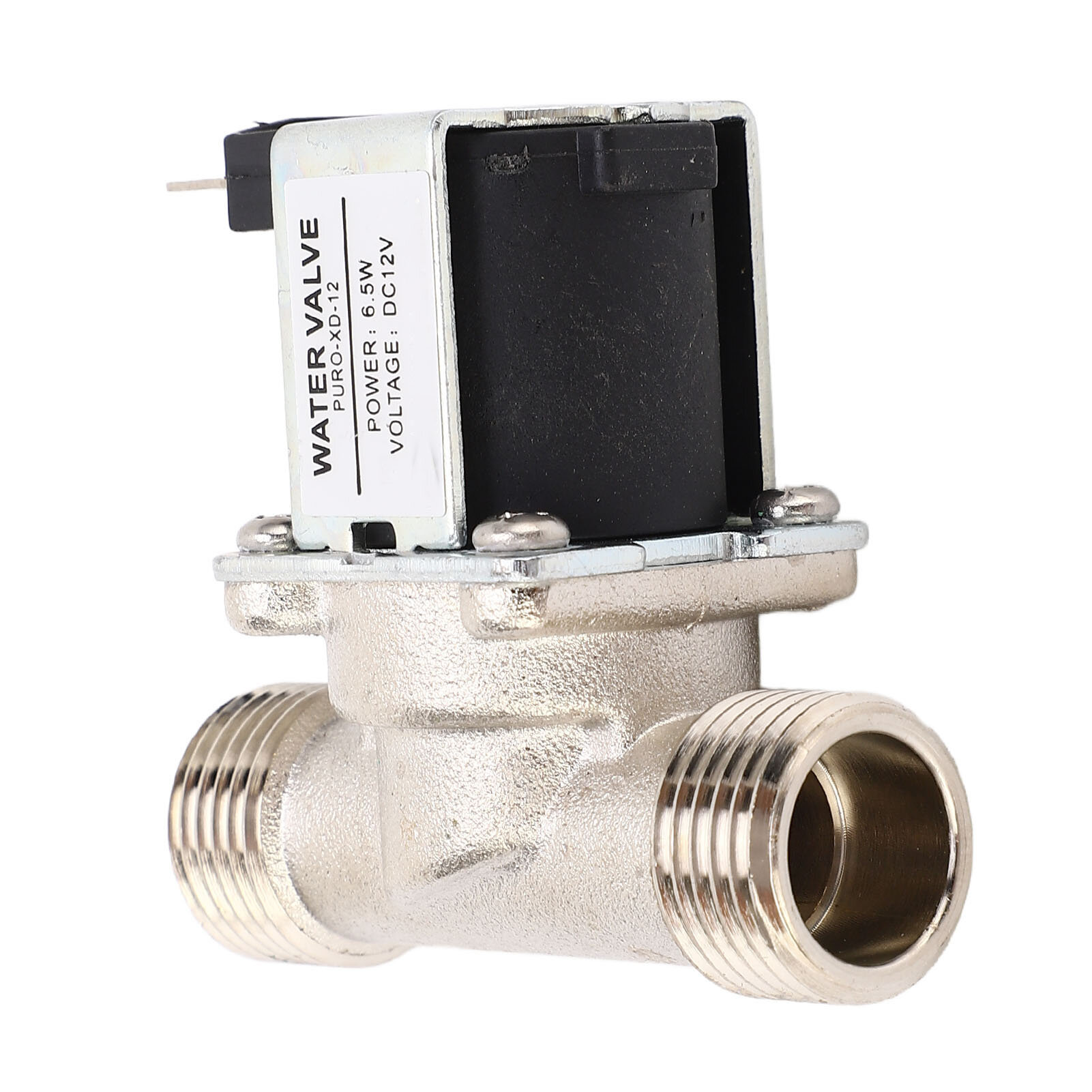 G1/2 Solenoid Valve Inlet Outlet Water Fountain Electromagnetic DC12V Normally Closed