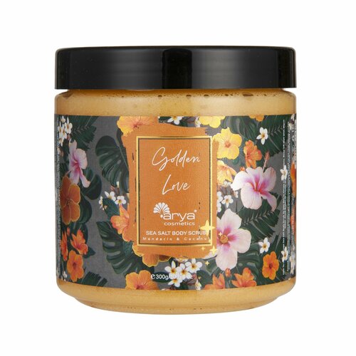 Антицеллюлитный скраб для тела Arya с морской солью Golden Love 300 г 259₽