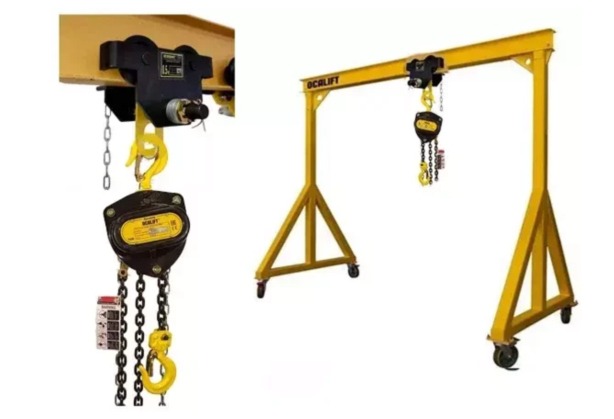 фото Мобильное перегрузочное устройство OCALIFT 1т 2,4х2,1м ручной с талью север на каретке