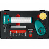 Газовый паяльник Kraftool MULTI TORCH набор 8-в-1, 30-150 Вт, горелка, фен, пьезоподжиг, 1300°С 55506-H8