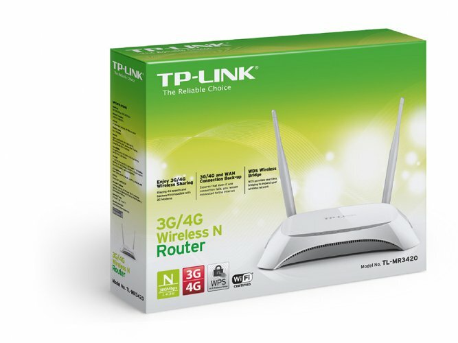 TL-MR3420 Беспроводной 3G/4G-маршрутизатор серии N, скорость до 300 Мбит/с