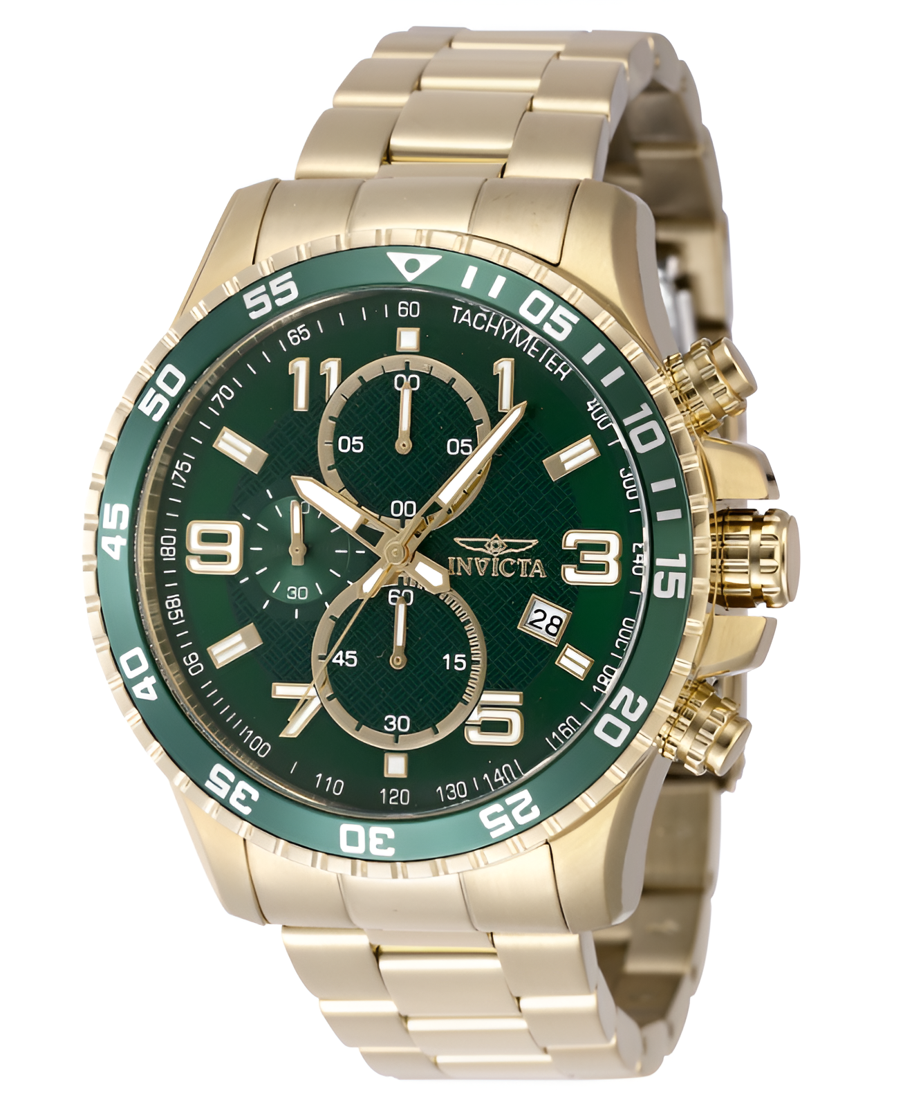 Наручные часы INVICTA  золотистый зеленый