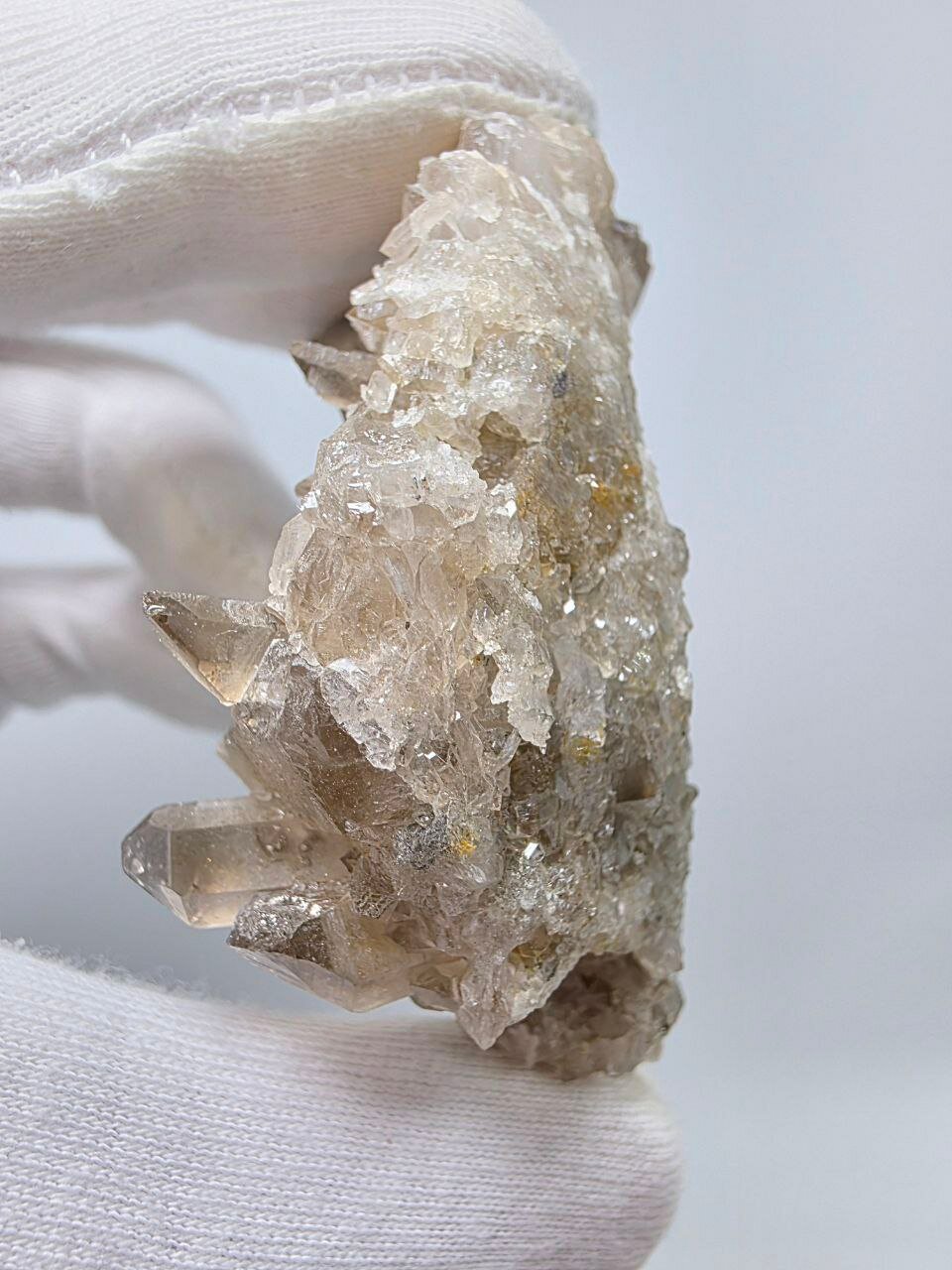 Щётка кристаллов дымчатого кварца 66 мм, 88 г — фото 1