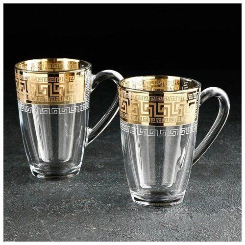 Набор стеклянных кружек Барокко 325 мл 2 шт 1283₽