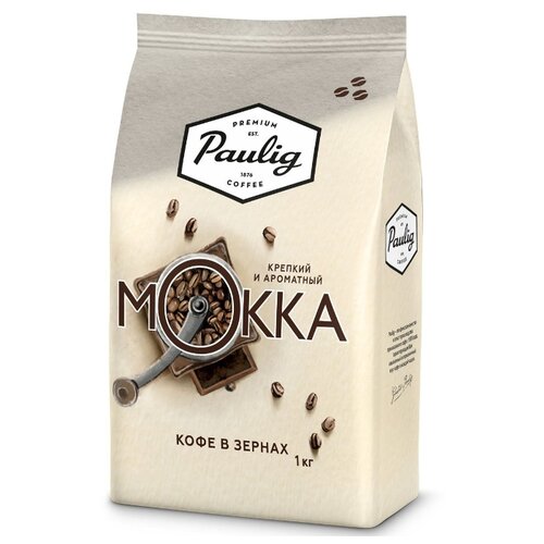 фото Кофе в зернах paulig mokka, арабика/робуста, 1 кг