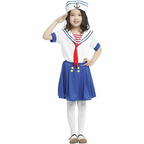 фото Детский костюм маленькой морячки вкостюме