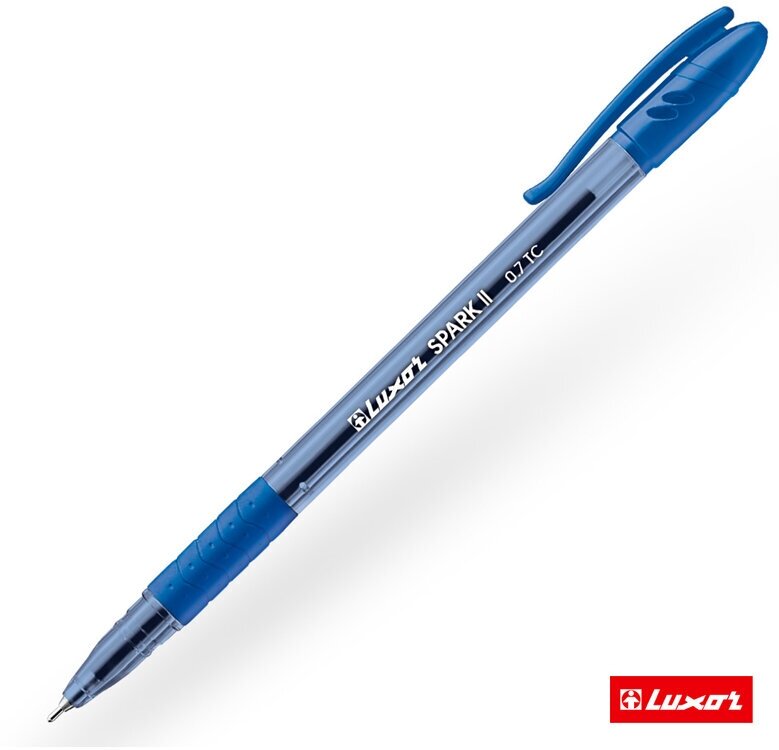 Ручка шариковая Luxor "Spark II", синяя, 0,7мм
