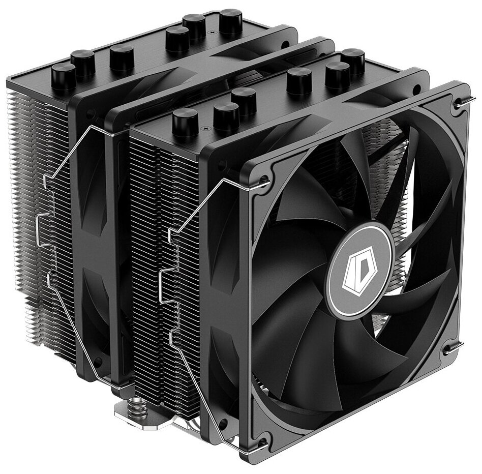 Кулер ID-COOLING SE-206-XT LGA20XX/1700/1200/115X/AM5/AM4 (8шт/кор TDP 250W PWM черный 6 тепл. трубок + медная база 2 x FAN 120mm) RET