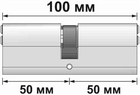 Цилиндровый механизм Apecs (Апекс) SC-100-Z-Ni - фотография № 2