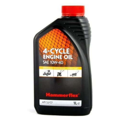 фото Масло для садовой техники hammerflex 501-008 sae 10w-40 1 л