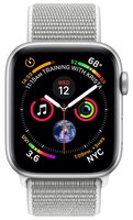 Часы Apple Watch Series 4 GPS 40mm Aluminum Case with Sport Loop серебристый/белая ракушка