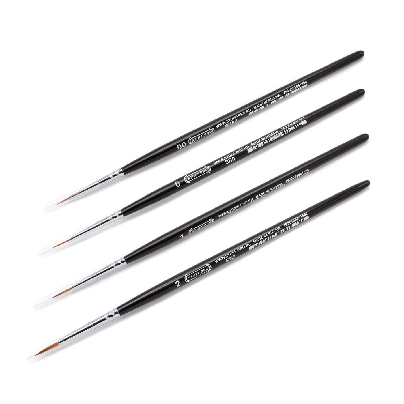 фото Набор из 4 кисточек Stuff-pro (XS, S, M, L), колонок