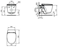 Унитаз Ideal STANDARD Dea T348883 матовый белый