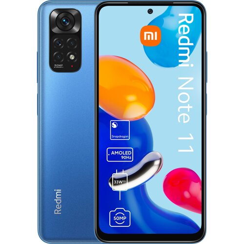 Смартфон Xiaomi Redmi Note 11 4/64 ГБ RU, Dual nano SIM, синие сумерки смартфон xiaomi redmi note 11s 6 128 гб ru dual nano sim синие сумерки