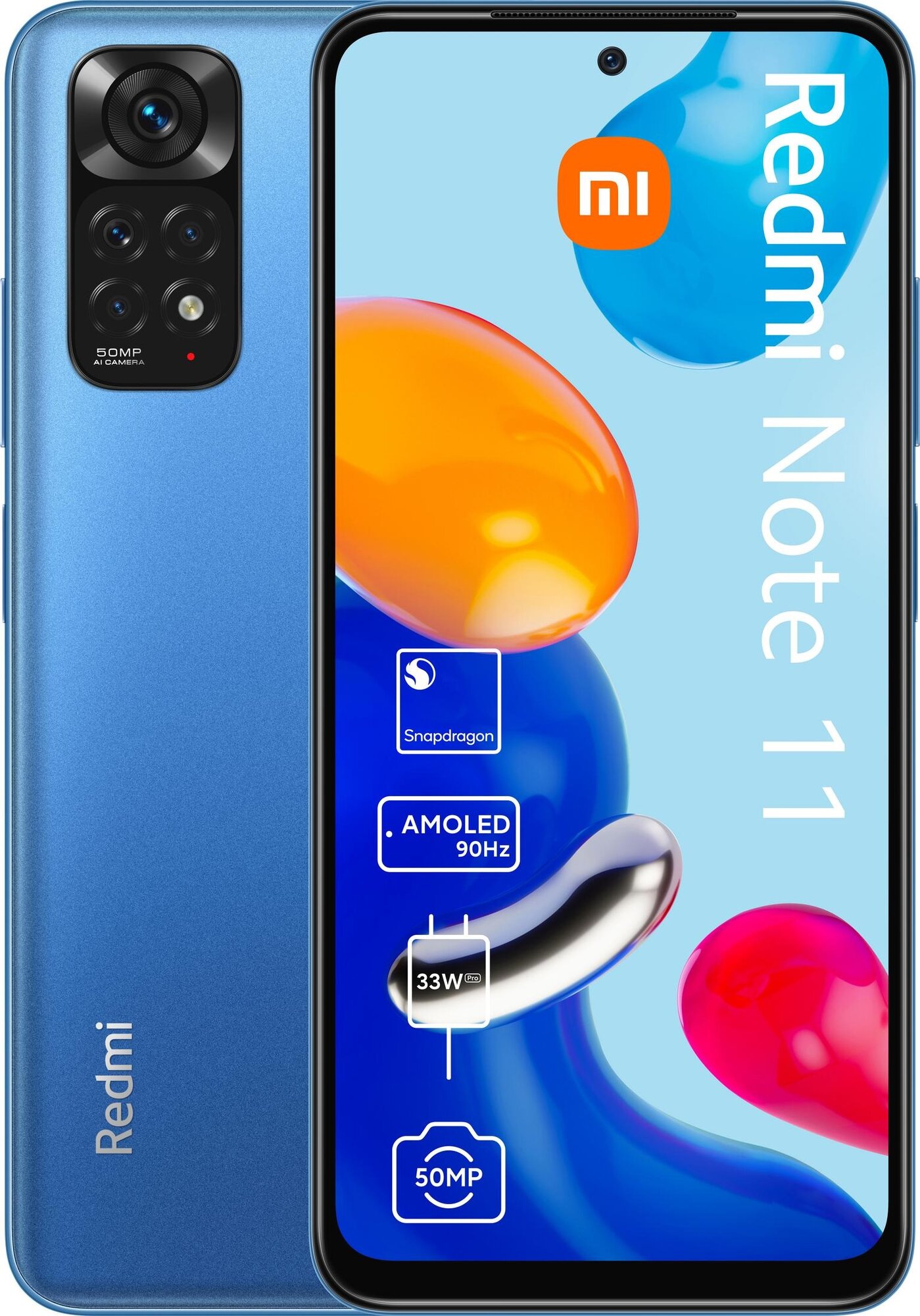 Смартфон Xiaomi Redmi Note 11 4/64 ГБ RU, синие сумерки