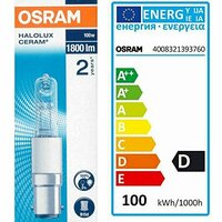 Лампа галогенная OSRAM Halolux Ceram Eco 64496, B15d, T13, 100 Вт, 2900 К (Германия)