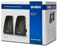 Компьютерная акустика SVEN 380 черный