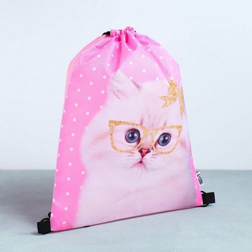 Сумка для обуви «Милый котёнок», болоневый материал, 41х31 см printio сумка милый котёнок