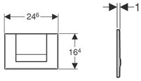Кнопка смыва GEBERIT 115.760.21.1 Tango хром