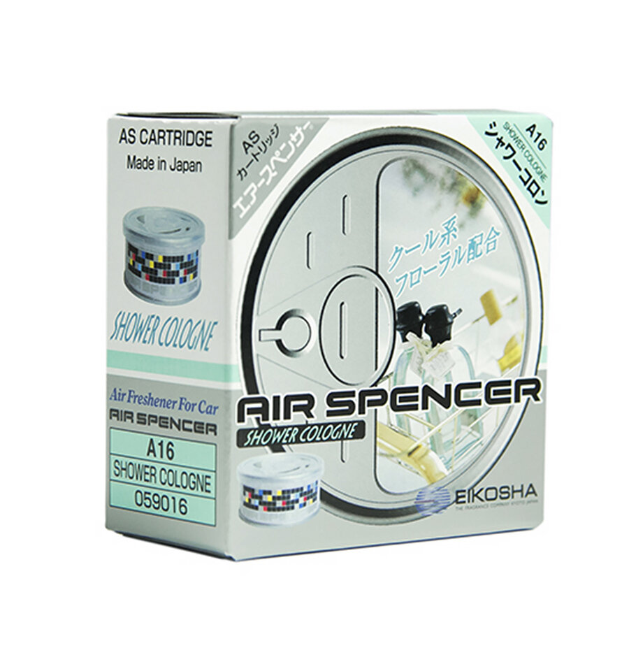 Eikosha Ароматизатор для автомобиля Air Spencer 40 г цветочный Shower Cologne