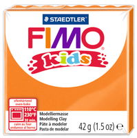 Полимерная глина FIMO kids 42 г оранжевый (8030-4)