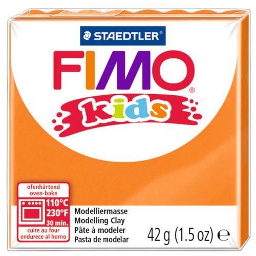Полимерная глина FIMO kids 42 г оранжевый (8030-4) оранжевый 42 г