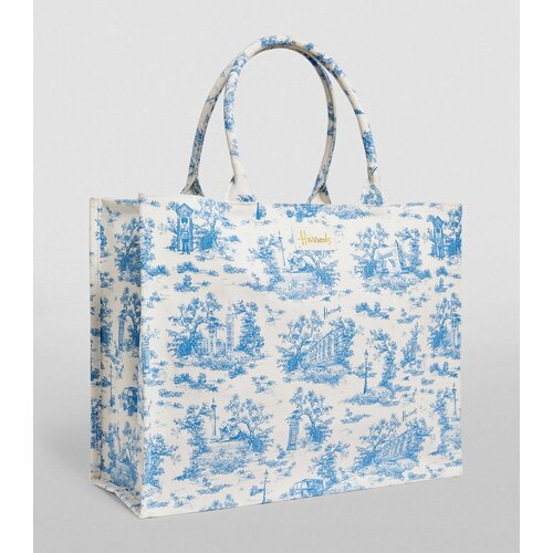 фото Сумка шоппер harrods, голубой