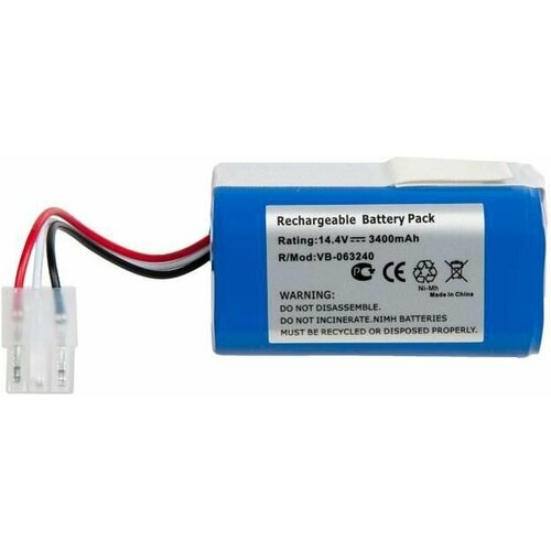 Аккумулятор для робота-пылесоса iClebo Arte, Pop, Smart (EBKRWHCC00978). Li-ion, 3400mAh, 14.4V (PN: EBKRTRHB000118-VE)