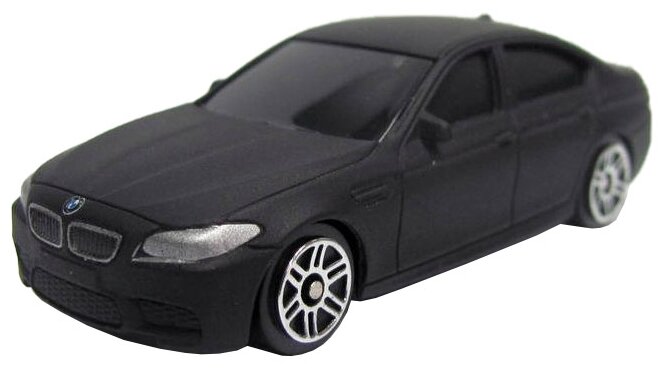 Машина металлическая RMZ City 1:64 BMW M5, без механизмов, черный матовый цвет (344003SM)