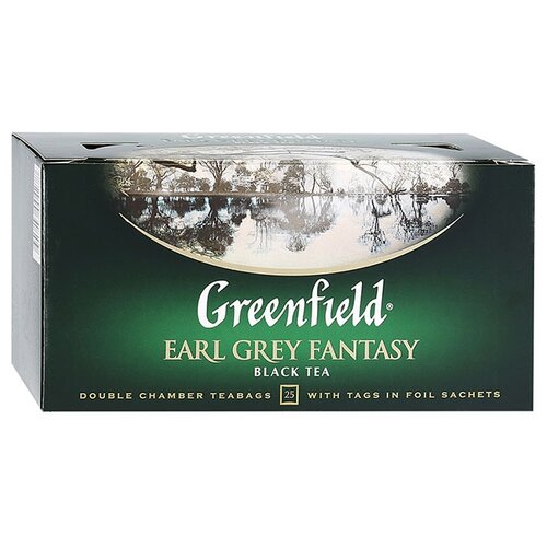 фото Чай черный Greenfield Earl Grey Fantasy в пакетиках, 25 шт.