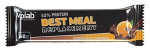 Фото Vplab протеиновый батончик 32% Best Meal Replacement, 60 г, 1 шт.