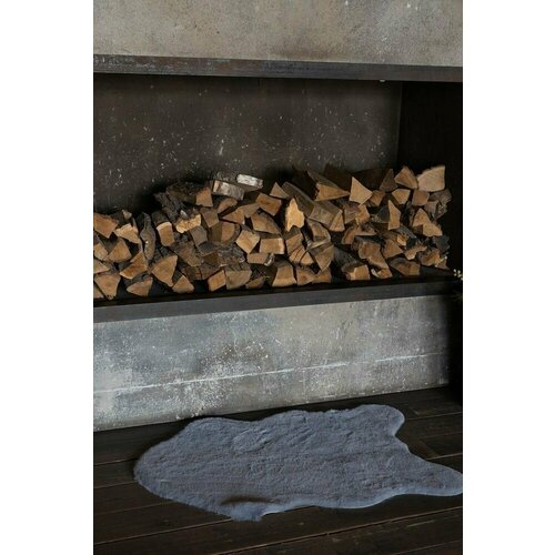 Коврик напольный 60*90 см серо-голубой