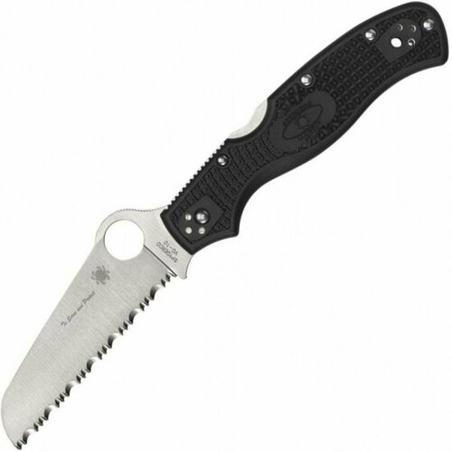 нож складной spyderco tasman salt 2 black handle Нож складной Spyderco SC14FSBKBL3 Rescue 3, Blue Handle