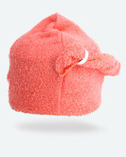 Махровая чалма VALENOK для сушки волос, 67 х 22 см, розовый цвет, 100% хлопок