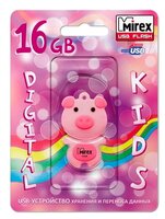 Флешка Mirex PIG 16GB розовый